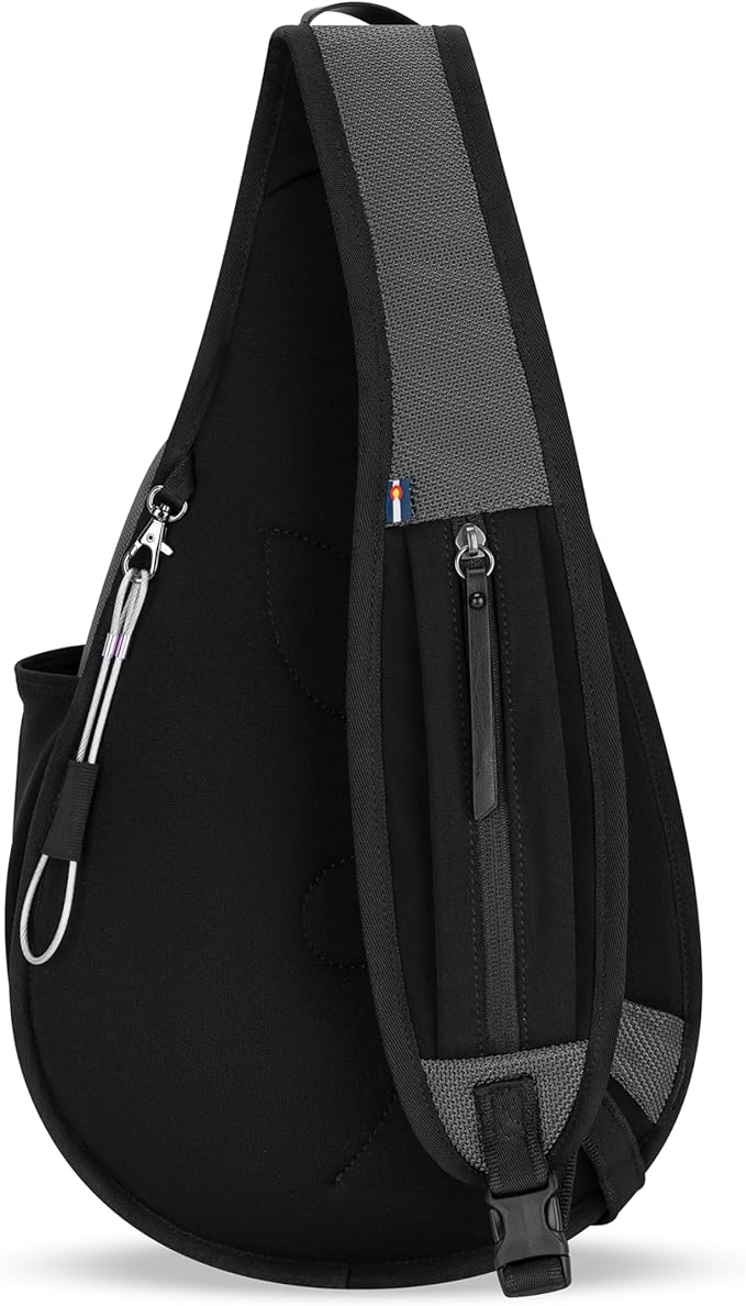 Sherpani Esprit, Anti Theft Sling Bag, Sling Backpack, 10L Travel Bag, Crossbody Backpack, Travel Gift for Women, Fits 10 Inch Tablet (Granite Signature)