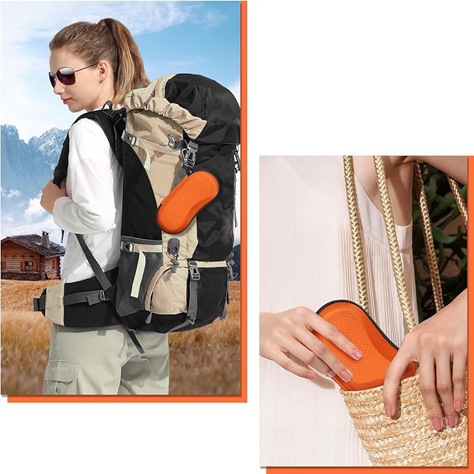 FINTIE Sunglasses Case, Hard EVA Shell Shockproof Sport Glasses Case with Metal Carabiner Travel Zipper Eyeglasses Holder