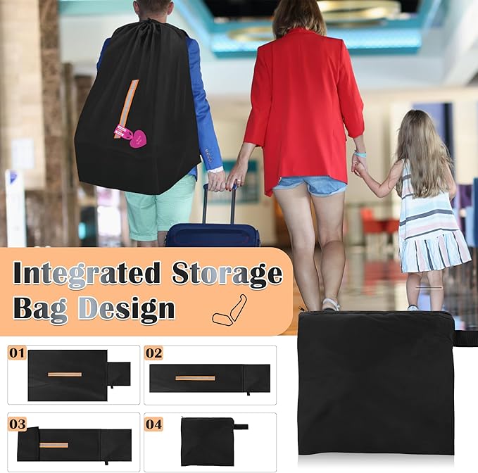 Windspeed CarSeat Travel Bag for Airplane Car Seat Travel Bag for Air Travel Family Vacations, with Shoulder Straps, Pen, Luggage Tags