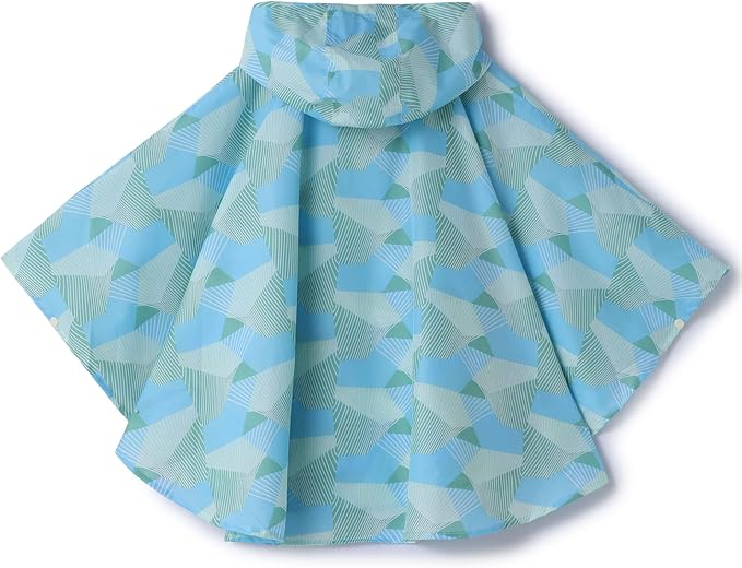 Spmor Kids Rain Poncho Hooded Jacket Rain Coat