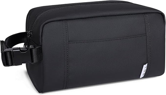 NOL Natural Organic Lifestyle Freezable Snack Bag, Leakproof Cooler Lunch Bag, Reusable, Zip Closure with Buckle Handle Nylon Waterproof Snack Box for Work Travel-Black