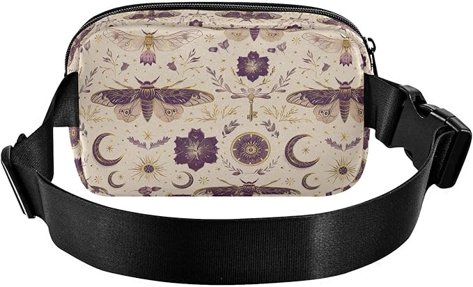 Celestial Butterfly Fanny Pack for Women Men Water Resistant Fashion Waist Packs with Adjustable Strap Belt Bag for Travel Workout Jogging Hiking 21220452