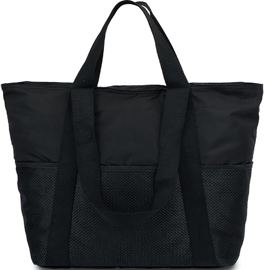Mesh Beach Bag for Women, Casual Hobo Bags Large Beach Tote for Pool Travel Cruise Vacation Essentials