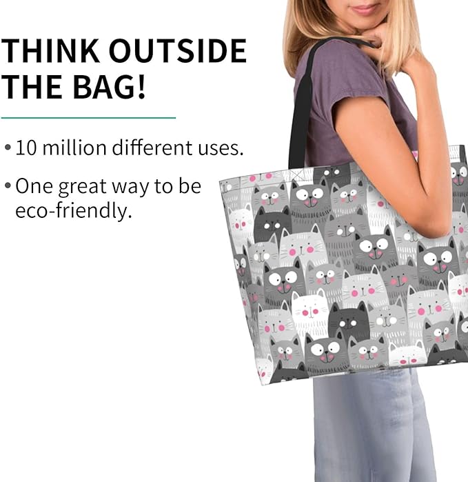 Tote Bag for Women Large Beach Bag Reusable Grocery Bags Handbag for Travel Shopping