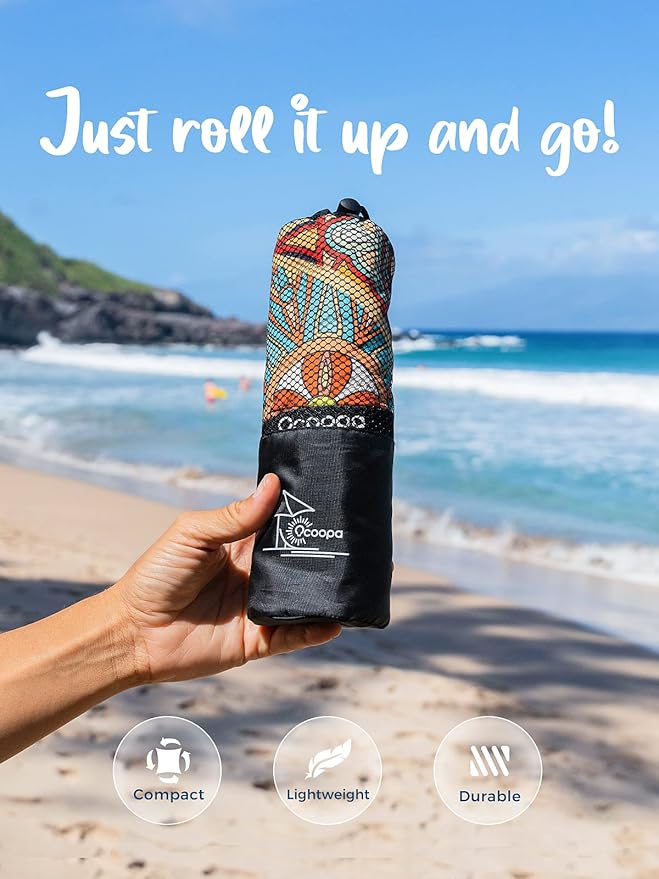 OCOOPA Microfiber Beach Towel Sand Free, Extra Large 71''X32'' Oversized Towels, Lightweight Compact Quick Dry Absorbent Pool Towel for Bath,Camping,Swimming,Travel Accessories