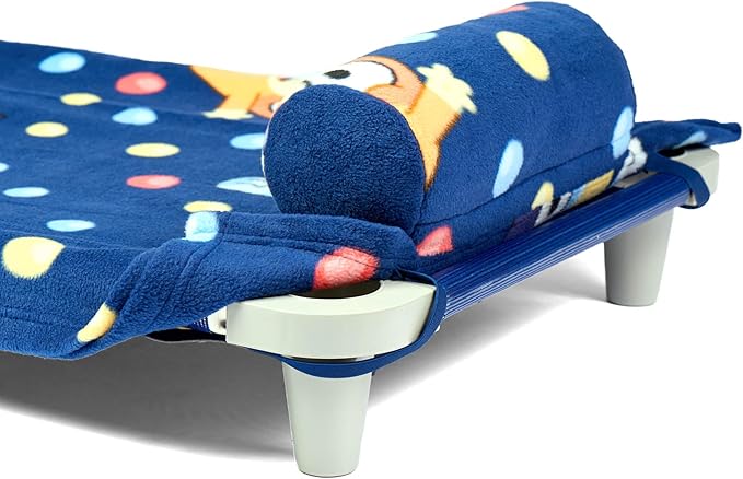 ROLLEE POLLEE Nap Sac Roll Up Napping Blanket with Attached Pillow for Preschool/Daycare, Super Soft with Elastic Straps, Fits Most Mats and Cots