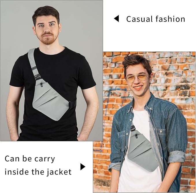 Lightweight Sling Bag, Anti Theft Crossbody Bags for Women Men Casual Shoulder Crossbody Sport Travel Hiking Bag