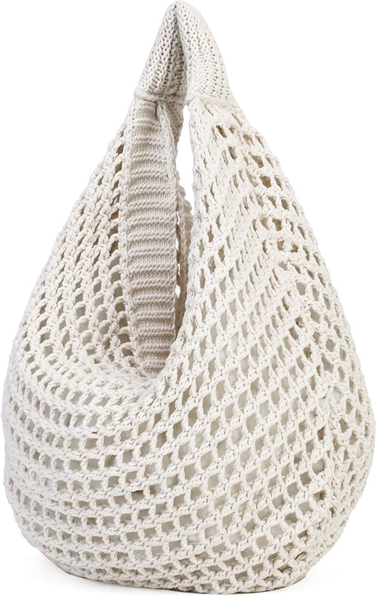 Large Beach Bags for Women Summer Beach Tote Bag Aesthetic Tote Bag Hippie Bag Knit Bag