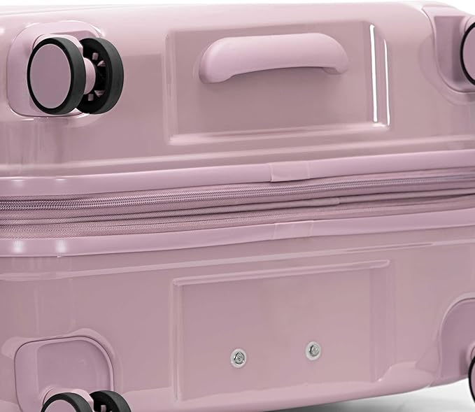 Traveler's Choice Edinburgh II Hardside Spinner Luggage, TSA Lock, Pink, 3 Piece Set (21/25/29)