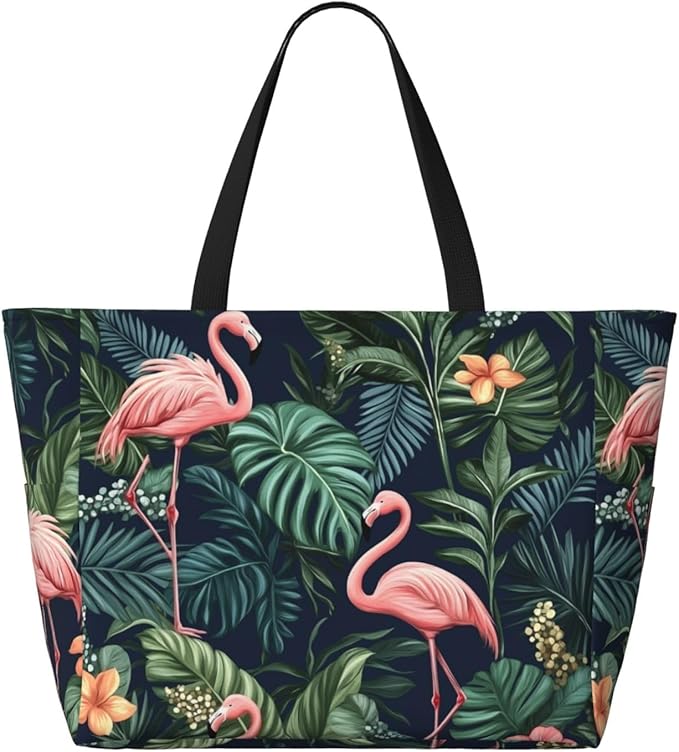 Beach Tote Bag for Women Beach Bag Waterproof and Sandproof Tote Bag with Wet Bag Large Travel Bag for Weekend Travel