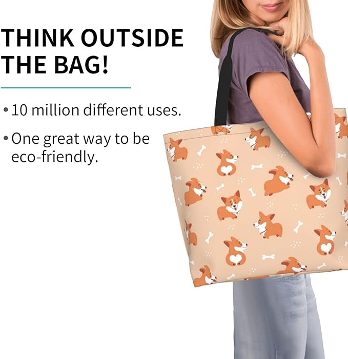 Tote Bag for Women Large Beach Bag Reusable Grocery Bags Handbag for Travel Shopping