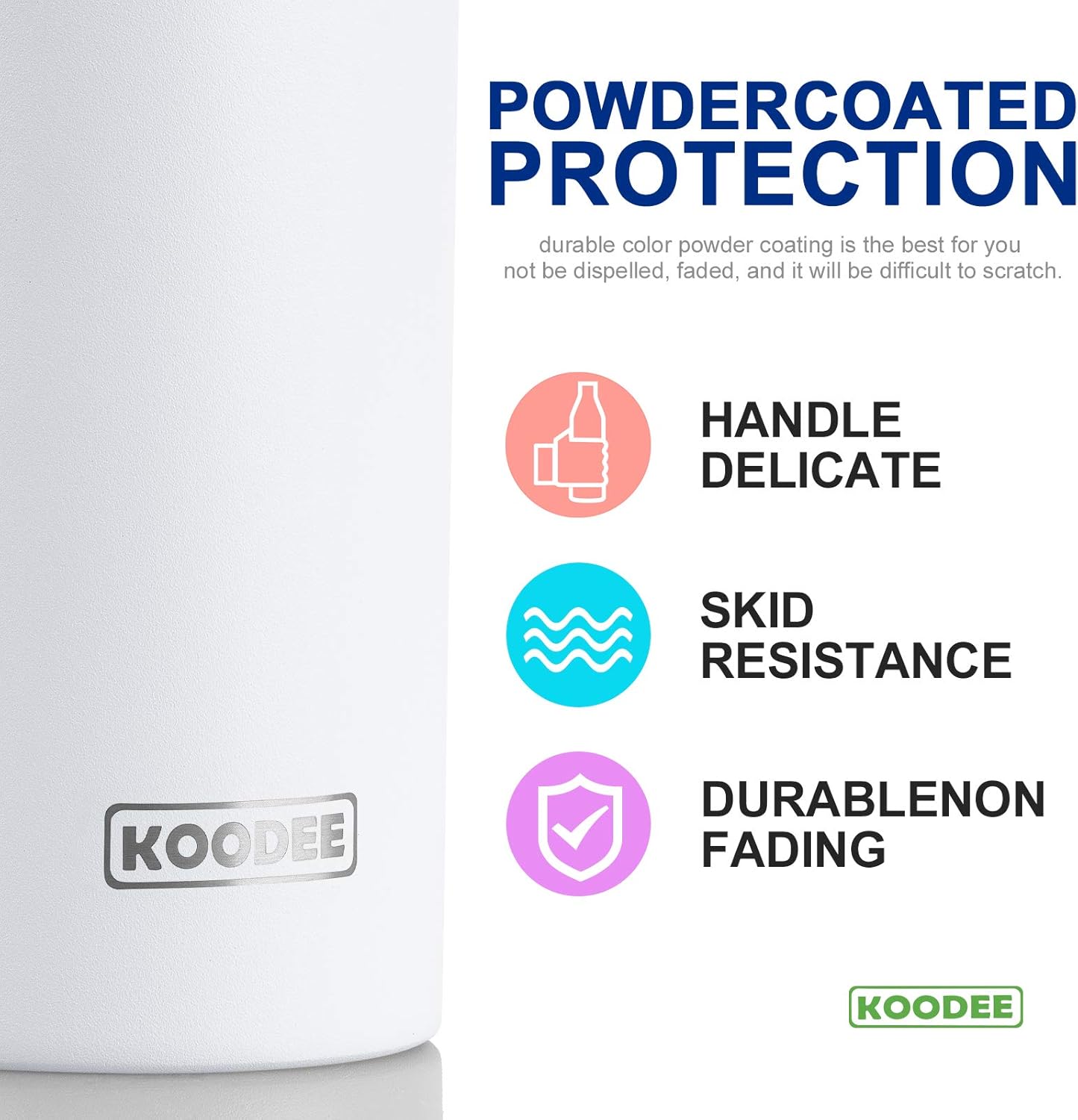 koodee 20 oz Skinny Tumblers (4 Pack) Stainless Steel Insulated Tumbler with Lids, Straws and Straw Brushes（Teal/Pink/Black/White）