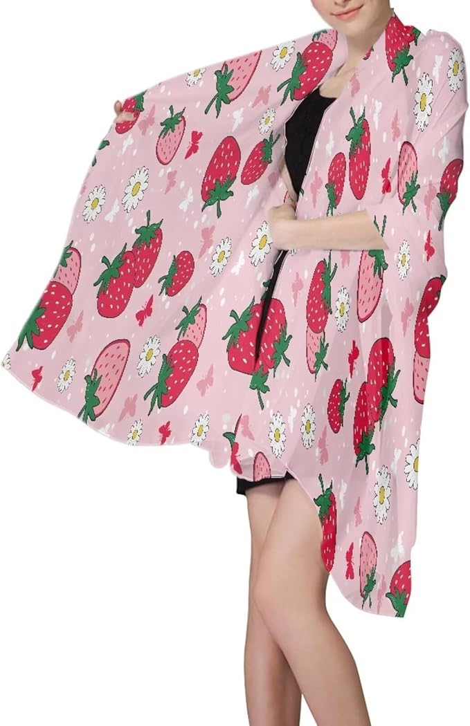 Oversized Lightweight Thin Beach Towel for Women Men Adult Gifts Compact Sandproof Quick Dry Clearance Towels Sand Free Pool Beach Essentials Accessories L, Strawberry Flower Print Pink