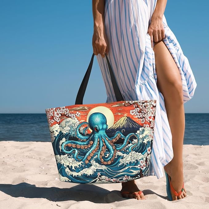 Extra Large Beach Bags For Women, Waterproof Beach Totes Bags For Women, Lightweight Foldable Pool Bag With Zipper