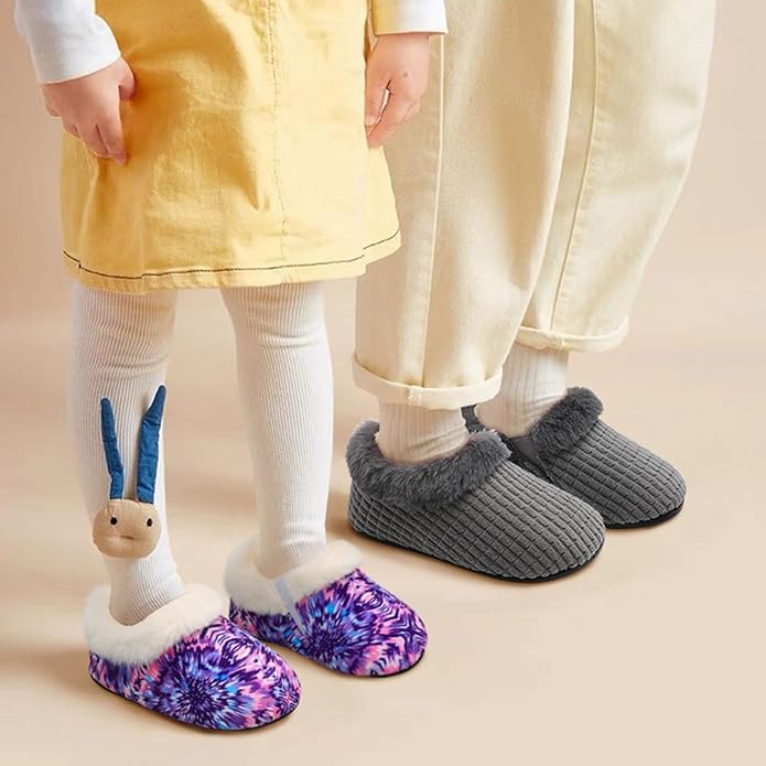 Centipede Demon Toddler Slippers for Boys Girls Slip on Kids Baby Toddlers House Shoes Lightweight Barefoot Furry Sock Shoes Indoor Outdoor Warm Walking Shoes