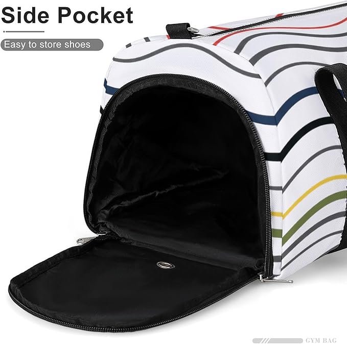 Gym Bag for Men & Women Duffle Bag for Travel with Shoe Compartment Sports Weekender Overnight Bag