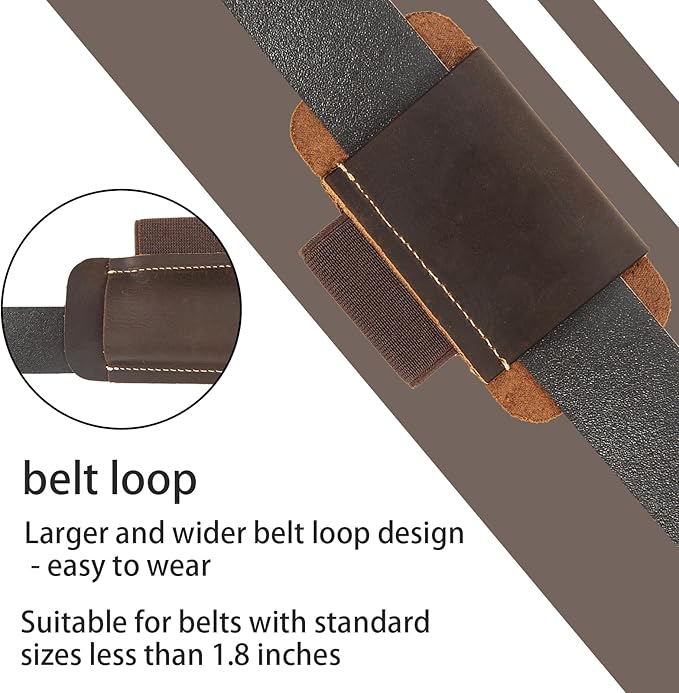 Leather Knife Sheath for Belt,Knife Sheath,Horizontal Carry Pocket Knife Holder,EDC Belt Organizer,Compact Draw Knife Holster,EDC Pocket Organizer,Sheath for Folding Knife