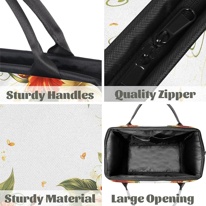 Farmhouse Rustic Floral Overnight Weekender Bag for Women Men Travel Duffel Bags Waterproof Luggage Carry on Sports Yoga Gym Bag