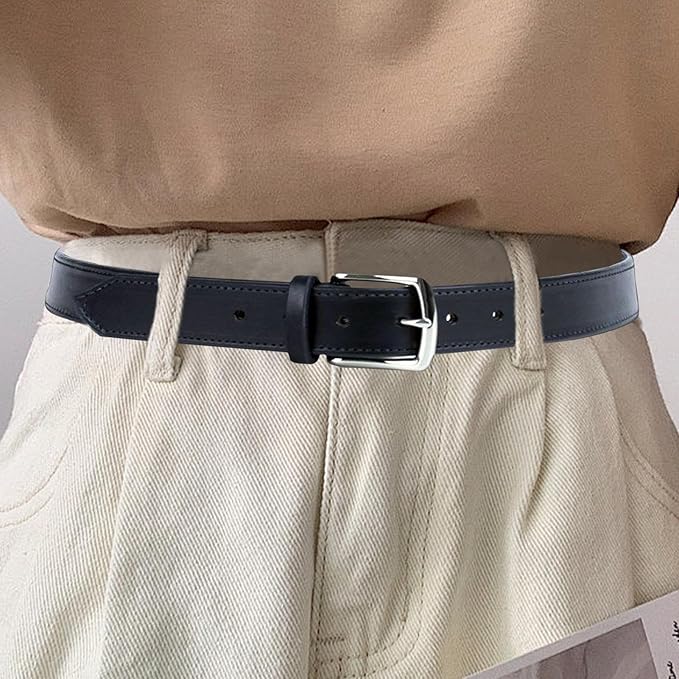 Leather Money Belt for Men with Hidden Zipper Pocket - Full Grain Travel Security Belts with Secret Compartment for Cash Cards, Anti-Theft Safe Storage Belt for Business Travel Dad Husband Boyfriend
