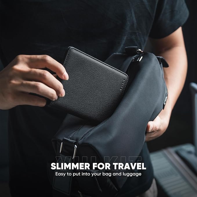 VULKIT Passport Holder Magnetic Closure RFID Blocking Travel Wallet Passport Book Cover Boarding Pass Holder Travel Essentials