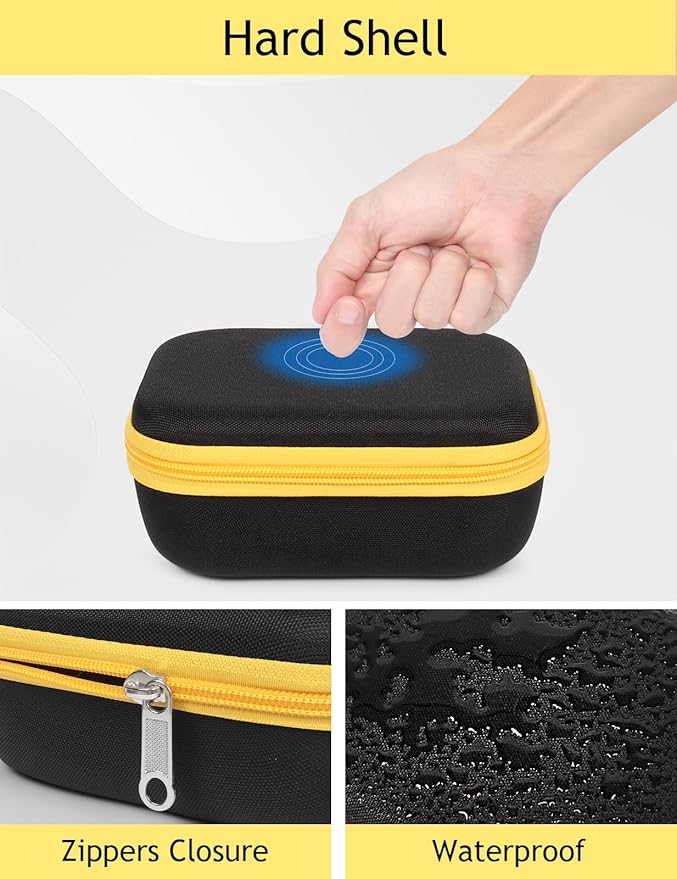 Hard Shell Sunglass Travel Organizer Glasses Case, Eyeglass Storage Box for Multiple Glasses with Adjustable Slots