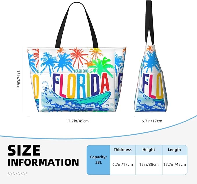 Beach Tote Bag for Women Beach Bag Waterproof and Sandproof Tote Bag with Wet Bag Large Travel Bag for Weekend Travel