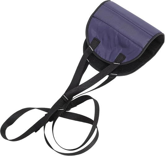 Healifty Airplane Foot Hammock Portable Foot Sling Travel Leg Rest with Adjustable Straps Dark Blue for Office Desk and Long Flight Comfort