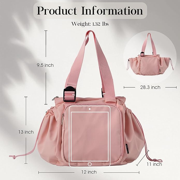 Everyday Bag Tote for Women, Spacious Diaper Bag with 16 Pockets, Durable Travel Bag, Sleek Work Shoulder Bag | 16 Pockets Org, Lay-Flat Design, 3-in-1 Versatility, Work & Travel Tote, Water-Resistant, Lightweight