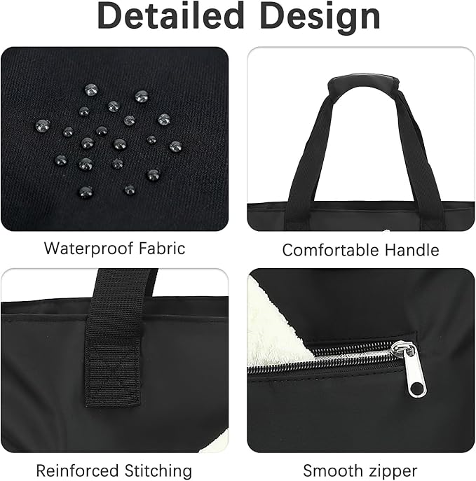 Fammart Waterproof Beach Bag for Women with Wet Pocket, Beach Tote Compatible with Stanley Cup for Pool Travel Cruise