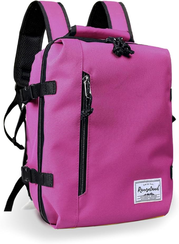 Kids Travel Backpack for Ages 3-6 | Lightweight Suitcase Style Carry-On | 10L Weekender with Tablet Sleeve & Chest Strap | Orchid