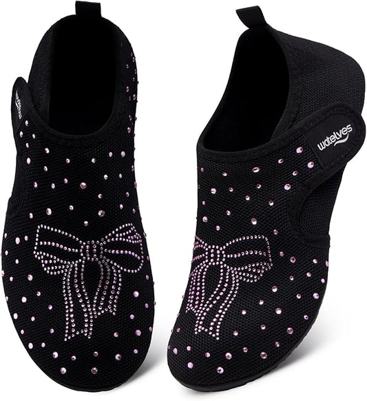 WateLves Water Shoes for Women Men Swim Beach Aqua Socks House Slippers Quick Dry Barefoot Travel Shoes with Adjustable Magic Tape for Pool Diving Boating Yoga