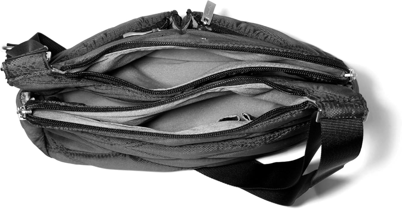 Baggallini Crossbody Travel Bag 11x8.5 Lightweight Water-resistant Nylon Handbag