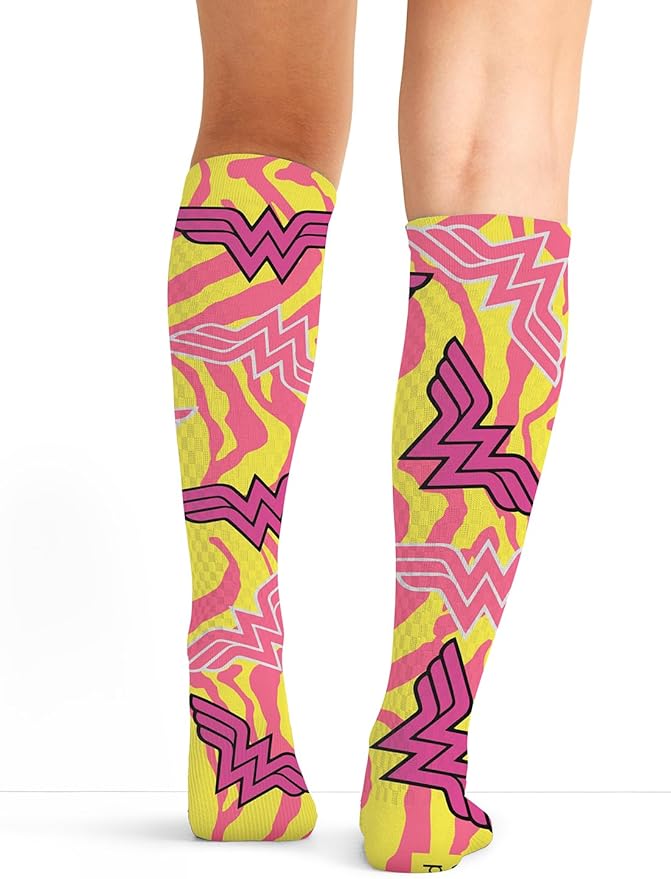 Cherokee Women's 10-15mmHg Compression Socks – Fun Print Knee Highs with Light Support, Soft Feel - PRINTSUPPORT