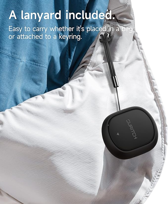 SURITCH Case for Loop Earplugs, Portable Storage Container for Earplugs & Accessories, Black