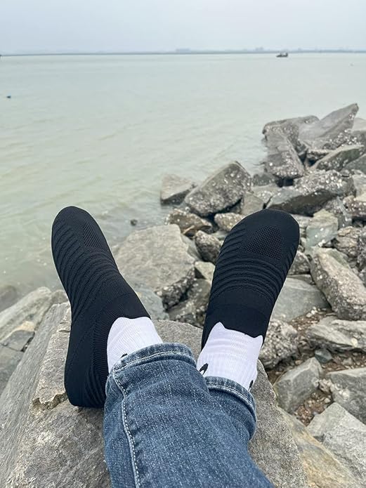 ditont Non-Slip Indoor House Slippers Lightweight Comfortable Grip House Home Shoes for Men Women