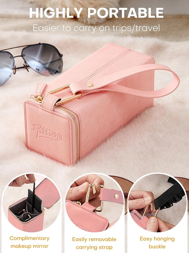 Sunglasses Travel Case Organizer Hangable for Men Women, Eyeglasses Foldable Storage Organizer