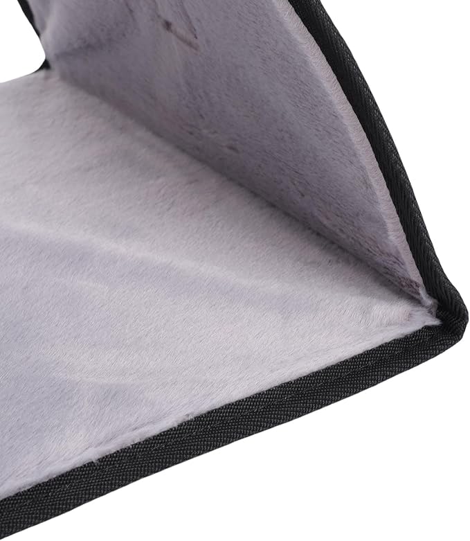 Keenso Airplane Foot Hammock, Nylon Adjustable Strap, Portable Desk Foot Rest, Relax Your Feet During Travel or Work (Black)