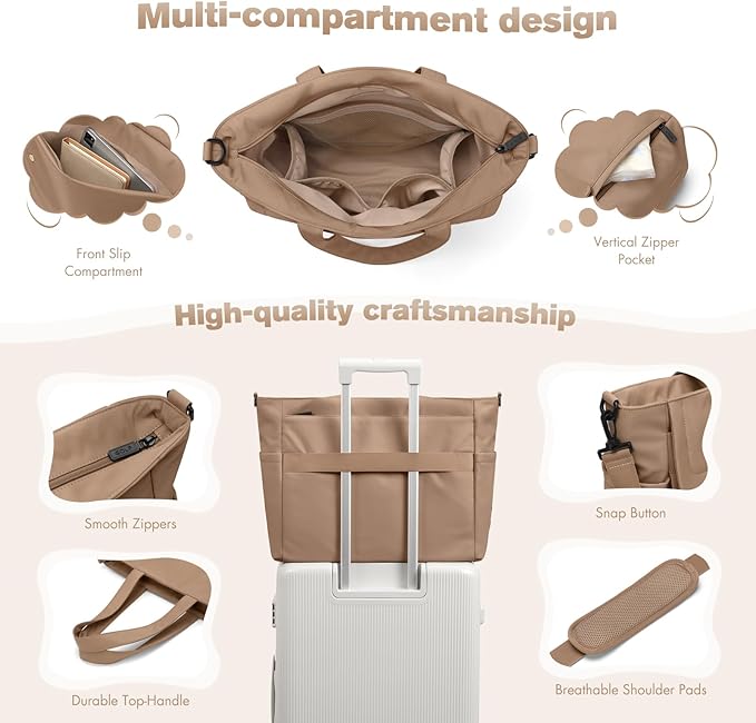 14L Puffer Diaper Bag Tote, Large Capacity Travel Diaper bags, Crossbody Hospital Bag for mom