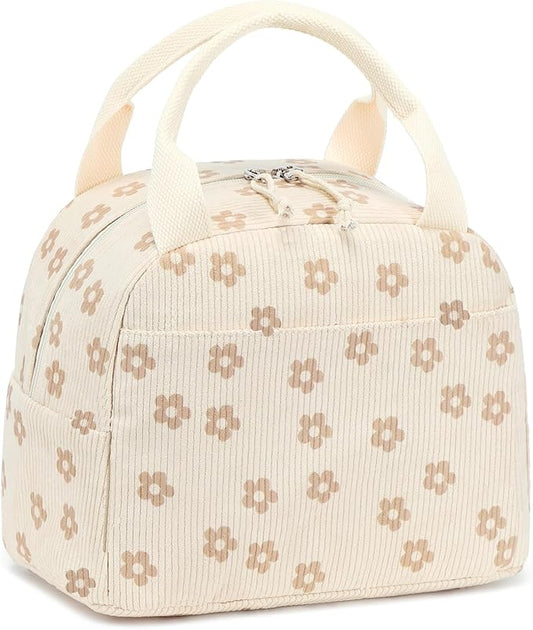 LEDAOU Lunch Box for Women Insulated Lunch Bag Cute Lunchbox Compact Cooler Thermal Reusable Lunch Tote for Work School Picnic Travel