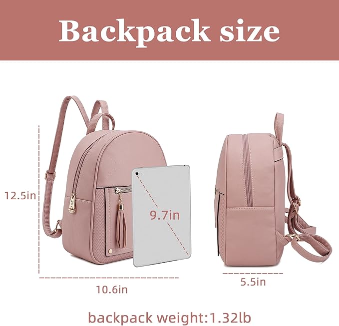 Montana West Girls Backpack Purse Gifts for Kids Anti Theft Backpack with Secured Zipper & Tassel