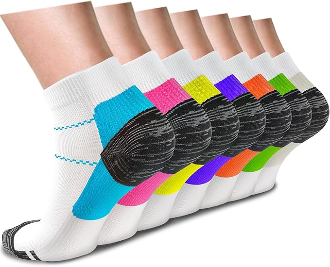 ACTINPUT Compression Socks Plantar Fasciitis for Women Men - 8-15 mmHg Best for Athletic,Support,Flight Travel,Nurses,Hiking