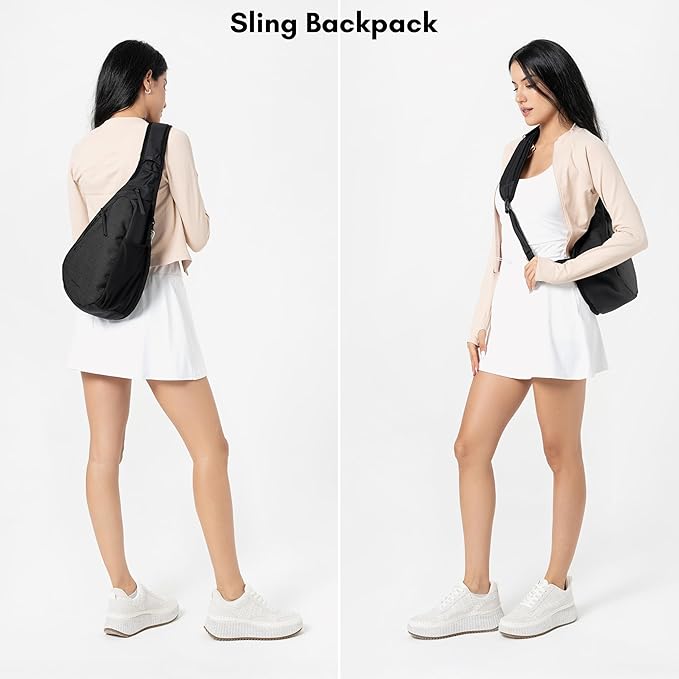 Sherpani Esprit, Anti Theft Sling Bag, Sling Backpack, 10L Travel Bag, Crossbody Backpack, Travel Gift for Women, Fits 10 Inch Tablet (Carbon Lite)