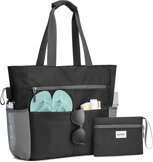 G4Free Beach Bag, Waterproof Sandproof Beach Tote Bag, Large Capacity Foldable for Women