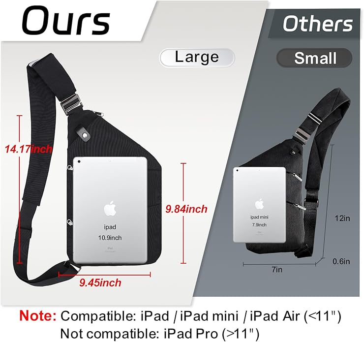 Anti Theft Crossbody Travel Bags Mens Sling Bag Over the Shoulder Bags for Women Gifts for Travelers