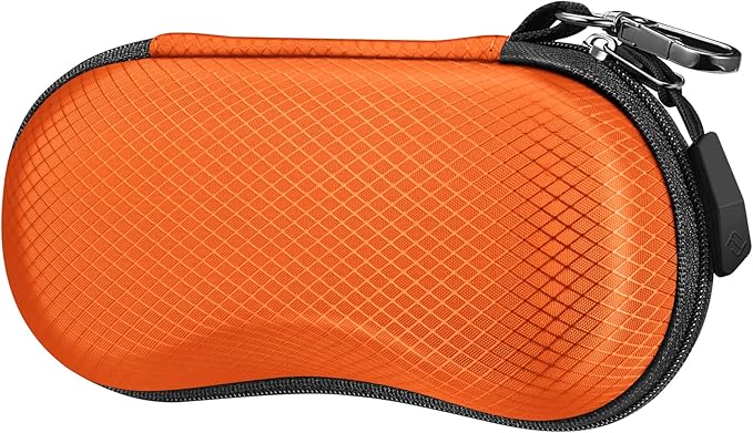 FINTIE Sunglasses Case, Hard EVA Shell Shockproof Sport Glasses Case with Metal Carabiner Travel Zipper Eyeglasses Holder