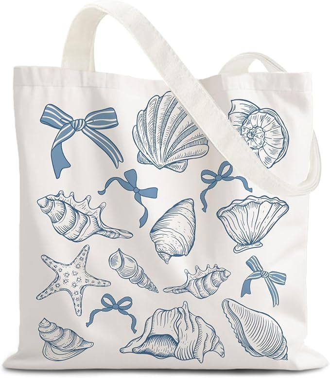 FBB Ocaen Beachy Ocean Sea Fish Reusable Grocery Shopping Bag