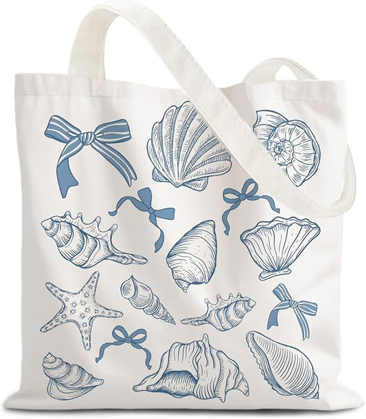 FBB Ocaen Beachy Ocean Sea Fish Reusable Grocery Shopping Bag