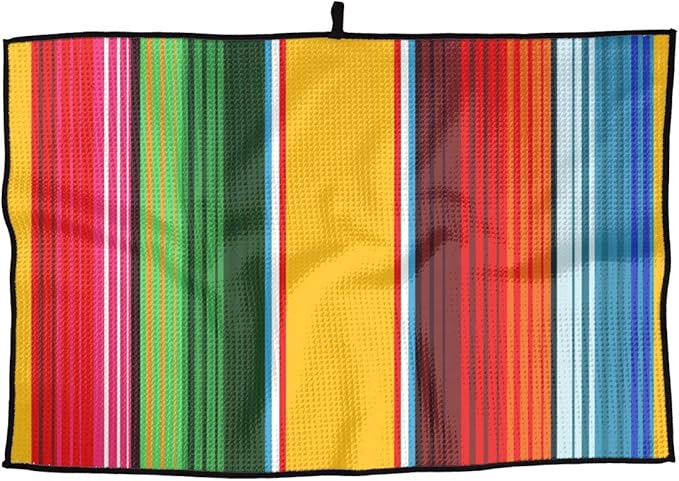 TZT Mexican Colorful Sarape Soft and Cool Golf Towel Sports Towel Essential Ideal Quick-Drying Towel
