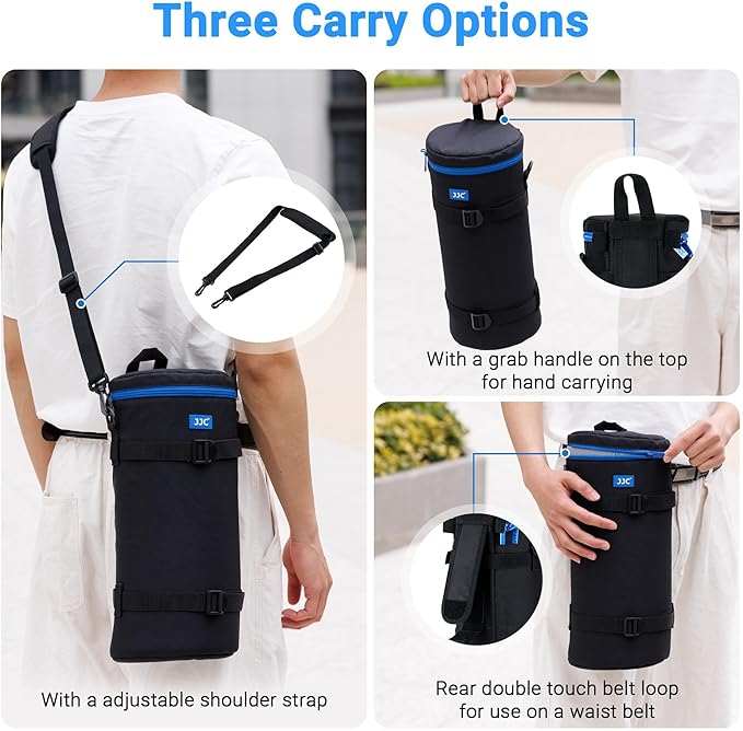 Extra Large Thick Camera Lens Case Bag for Canon RF 200-800mm F6.3-9 IS for Nikon 180-600mm/600mm F6.3 for Sony FE 200-600mm Zoom 400-800mm F6.3-8 G &Teleconverte,Fits Lenses Below 5.5x14.6"(D x L)