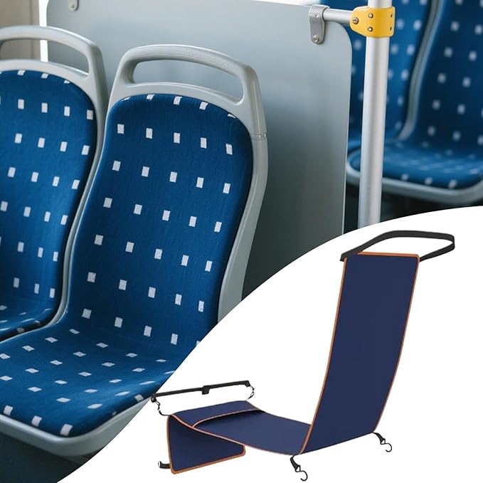 Foot Hammock - Portable Adjustable Travel Footrest, Airplane Seat Support, Soft Anti-Skid | Perfect for Men, Women, Teens, Kids, Seniors, Sleeping, Resting, Travel, Weekend Trips, Home, Office